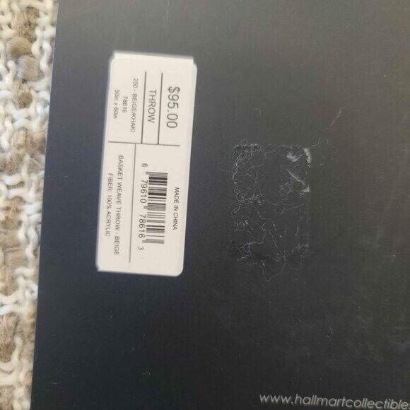 Hallmart Collectibles Plaid Fringe Throw Blanket, 50" X 60" - Picture 9 of 9